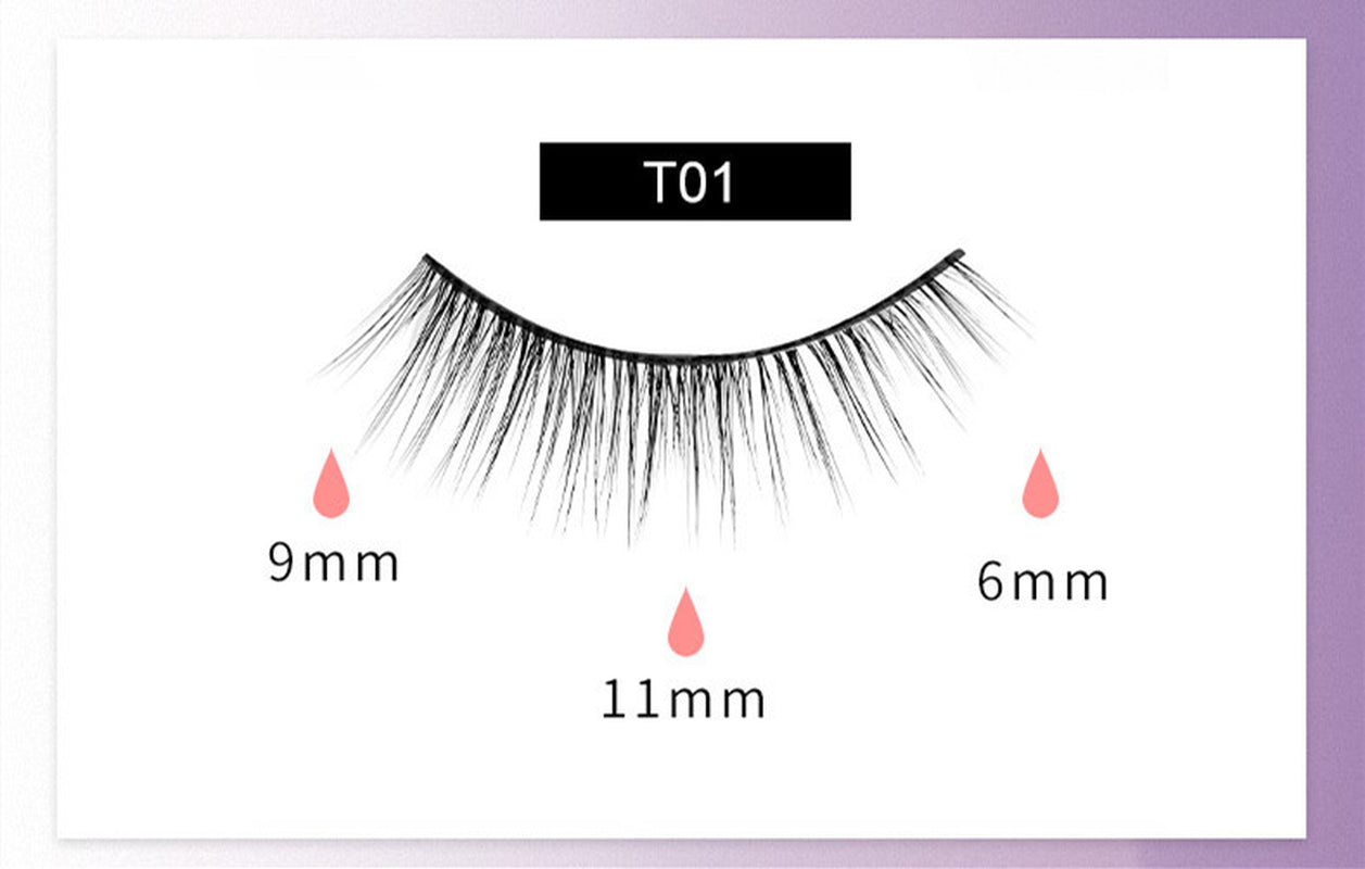 Reusable Magnetic Self-Adhesive Eyelashes No Eyeliner or Glue Needed False Lashes Stable and Easy to Put on Natural Look and Waterproof Fake Eyelashes