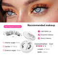 1 Pair 3D Magnetic False Eyelashes Reusable Glue Free Magnet Lash with Applicater One-Piece Box Easy to Apply Eyelash Extension