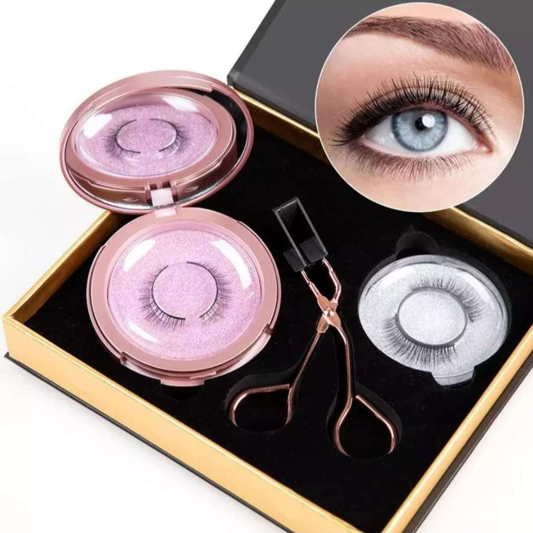 Reusable Magnetic Self-Adhesive Eyelashes No Eyeliner or Glue Needed False Lashes Stable and Easy to Put on Natural Look and Waterproof Fake Eyelashes
